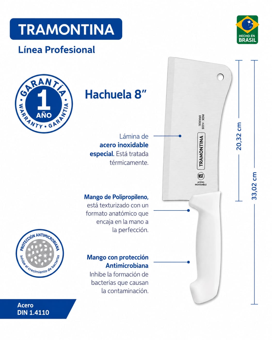 HACHUELA TRAMONTINA PROFESIONAL