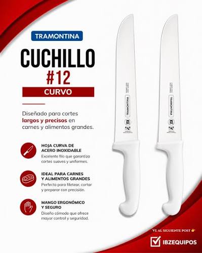 cuchillo liso # 12
